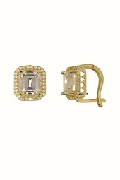 Cigold Taşlı Küpe 14 Ayar Altın 4.00 Gr OA-K101027057 - 1