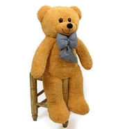 Papyonlu 95 cm  Sevimli Peluş Şaşkın Ayı - Sevgiliye En Özel HEDİYE - 11