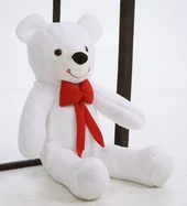 Papyonlu 95 cm  Sevimli Peluş Şaşkın Ayı - Sevgiliye En Özel HEDİYE - 2