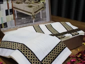 Bera Nakışlı Keten A.Servisli Masa Örtüsü Takımı 14 Parça thumbnail 9