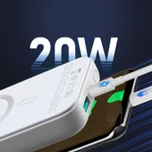 Joyroom JR-W020 Magsafe Powerbank Kablosuz Şarj Cihazı10000 mAh - 4