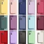 İphone Lansman Likid Silikon Kamera Korumalı Kılıf - 1