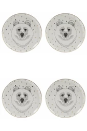 Porland Forest Bear Düz Tabak 20cm 4lü - 1