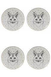 Porland Forest Fox Düz Tabak 20cm 4lü - 1