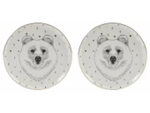 Porland Forest Bear Düz Tabak 20cm 2li - 1