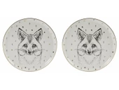 Porland Forest Fox Düz Tabak 20cm 2li - 1