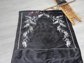 Çeyiz Diyarı Tacmahal Lale Desen Nakışlı Seccade - 7