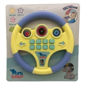 Erdem Oyuncak Nini Baby Direksiyon Eğitici Sesli Müzikli 21*21 cm 8 Tuşlu Oyuncak Direksiyon - 4