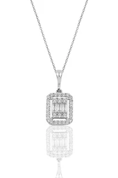 Gümüş rodyumlu baget taşlı dörtlü set SGTL10954RODAJ - 4