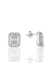 Gümüş rodyumlu baget taşlı dörtlü set SGTL10954RODAJ - 5