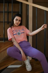 Kadın Desenli Eşofman Takımı 3349-22 - 5