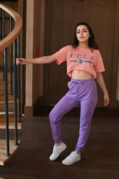 Kadın Desenli Eşofman Takımı 3349-22 - 7