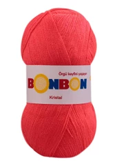 NAKO *  Bonbon Kristal El Örgü İpi | Neon Mercan 98398   NAKO JİBOWE orjinal ürünler satıcısı - 1