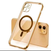 İphone 12 Magsafe Uyumlu Parlak Lazer Telefon Kılıfı - 9