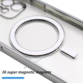 İphone 12 Magsafe Uyumlu Parlak Lazer Telefon Kılıfı - 6