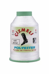 ÇİZMELİ *  Çizmeli Perde ve Havlu İpi 30 No 100 gr | Kar Beyaz   ÇİZMELİ JİBOWE orjinal ürünler satıcısı - 1