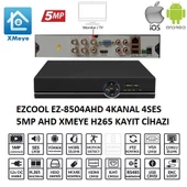 EZCOOL EZ-8504AHD 4 KANAL 5 MP 1HDD XMEYE KAYIT CİHAZI - 1