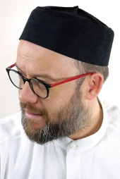 Kubbeli Sert Kalıp Takke - Siyah - 1