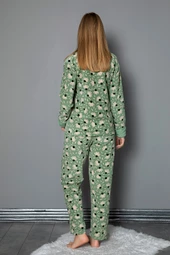 Nisanca Kışlık Kadın Polar Pijama Takımı - Yılbaşı Pijaması - 5