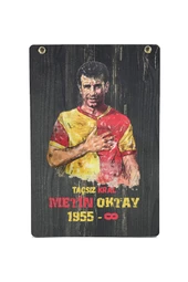 Galatasaray Orijinal Metin Oktay Forma Kişiye Özel İsim Yazılı 4 Yıldızlı Özel Tasarım Ahşap Kutulu - 4