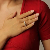 Gold Altın Beştaş Yüzük - 1