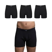 Thermoform Bambu Erkek Şort Siyah 3'lü Paket - 2
