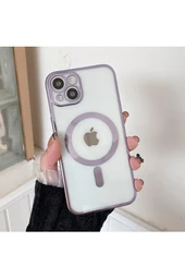 İphone 14 Magsafe Uyumlu Parlak Lazer Kapak thumbnail 1
