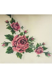 Kanaviçe Baskılı Güpürlü Masa Örtüsü - 7