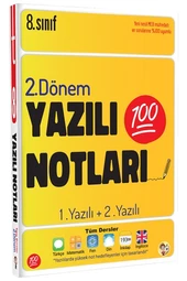 8. Sınıf Yazılı Notları 1. Dönem ve 2. Dönem 1 ve 2. Yazılı - Tonguç Yayınları - 3