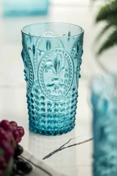 Akrilik Aquamarin Tekli Uzun Bardak & Su Meşrubat Bardağı 750 ml ( Büyük Boy & Cam Değildir ) - 1