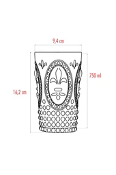 Akrilik Aquamarin Tekli Uzun Bardak & Su Meşrubat Bardağı 750 ml ( Büyük Boy & Cam Değildir ) - 4