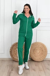 Kadın Yan Şerit Detaylı Büyük Beden Eşofman Takımı 3504-23 - 10