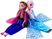 Disney Frozen Karlar Ülkesi Bebek Elsa Anna + Asa Taç ve Saç - 5