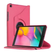 Samsung Galaxy Tab S6 Lite 10.4" P610 Deri Kapaklı 360 Kılıf Pembe - 1