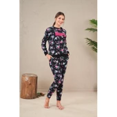 PJS 23569 Kadın Desenli Pijama Takım - 8