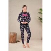 PJS 23569 Kadın Desenli Pijama Takım - 7