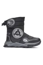 Unisex Günlük Çocuk Yüksek Kalın Kaymaz Taban Cırt Cırtlı Kürk Astarlı Soğuk Geçirmez Kar Botu 2221 - 1