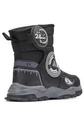 Unisex Günlük Çocuk Yüksek Kalın Kaymaz Taban Cırt Cırtlı Kürk Astarlı Soğuk Geçirmez Kar Botu 2221 - 6