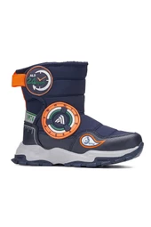 Unisex Günlük Çocuk Yüksek Kalın Kaymaz Taban Cırt Cırtlı Kürk Astarlı Soğuk Geçirmez Kar Botu 2221 - 2