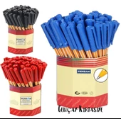 Pensan 1010 1.0 Tükenmez Kalem 60 Lı Mavi Siyah Kırmızı - 1