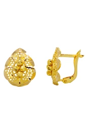 Cigold Taşsız Küpe 22 Ayar Altın 3.55 Gr OA-C1TB01028026 - 1