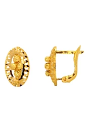Cigold Taşsız Küpe 22 Ayar Altın 3.54 Gr OA-C1TB01028033 - 1