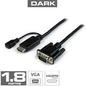Dark DK HD AHDMIXVGAL180 1.8m HDMI - VGA Güç Destekli Kablo - 1