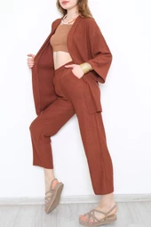 Gofre Kimono Alt -Üst Takım - 9