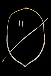 Cigold Taşlı Gerdanlık 14 Ayar Altın 17,51 Gr OA-K2TB01028479 - 3