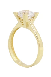 Cigold Tektaş Yüzük 14 Ayar Altın 1,45 Gr OA-C11101028557 - 1