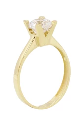 Cigold Tektaş Yüzük 14 Ayar Altın 1,45 Gr OA-C11001028564 thumbnail 2