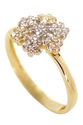 Cigold Taşlı Kartanesi Yüzük 14 Ayar Altın 2,07 Gr OA-C11601028629 - 1