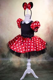 Minnie Mouse Kız Çocuk Kostümü - 4