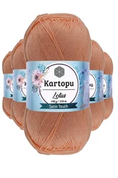 5 Adet Lotus Bikini Büstiyer Bluz Örgü İpi  K277 Şeftali - 1